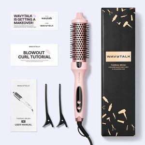Wavytalk Pink Thermal Brush for Women